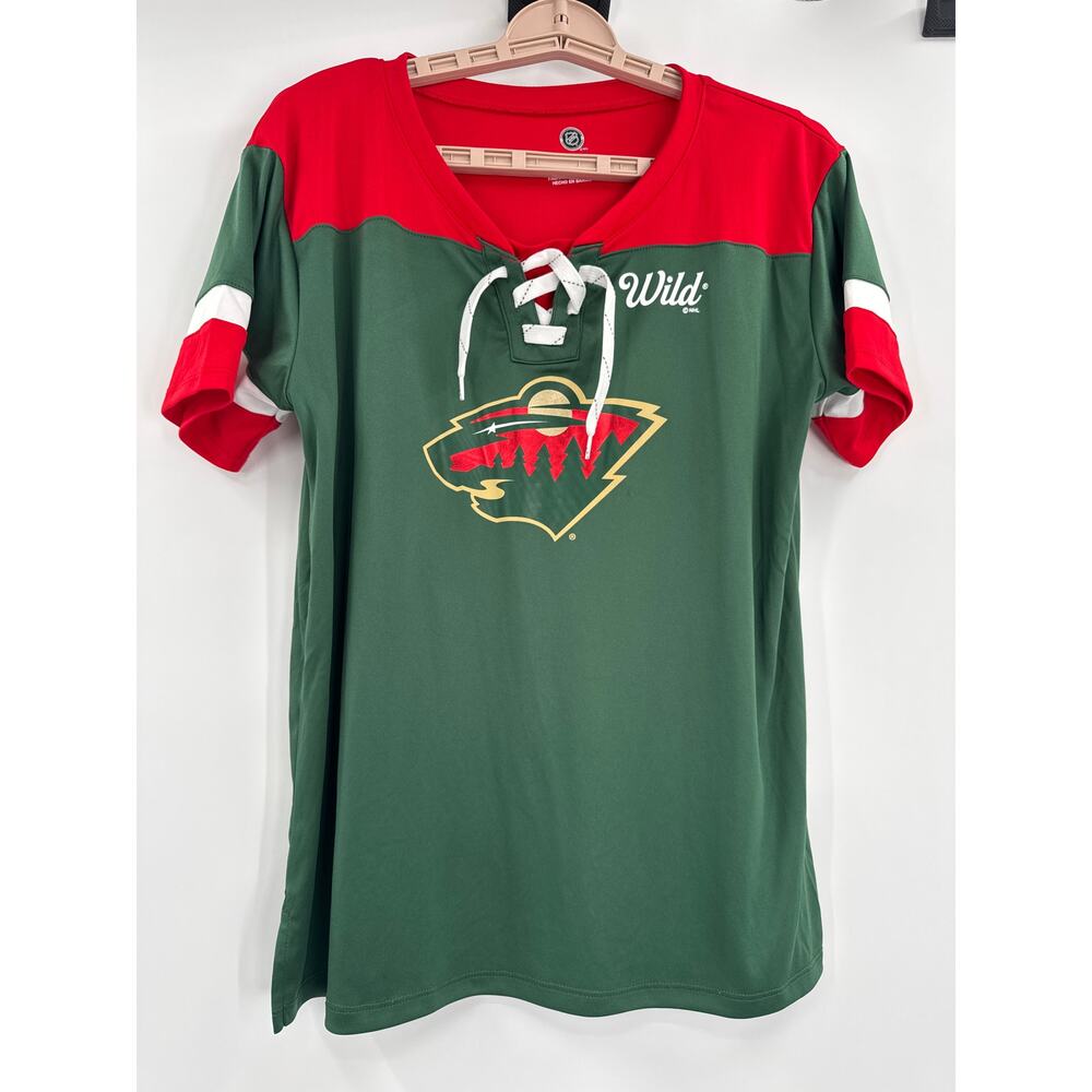NHL Minnesota Wild green women shirt size M